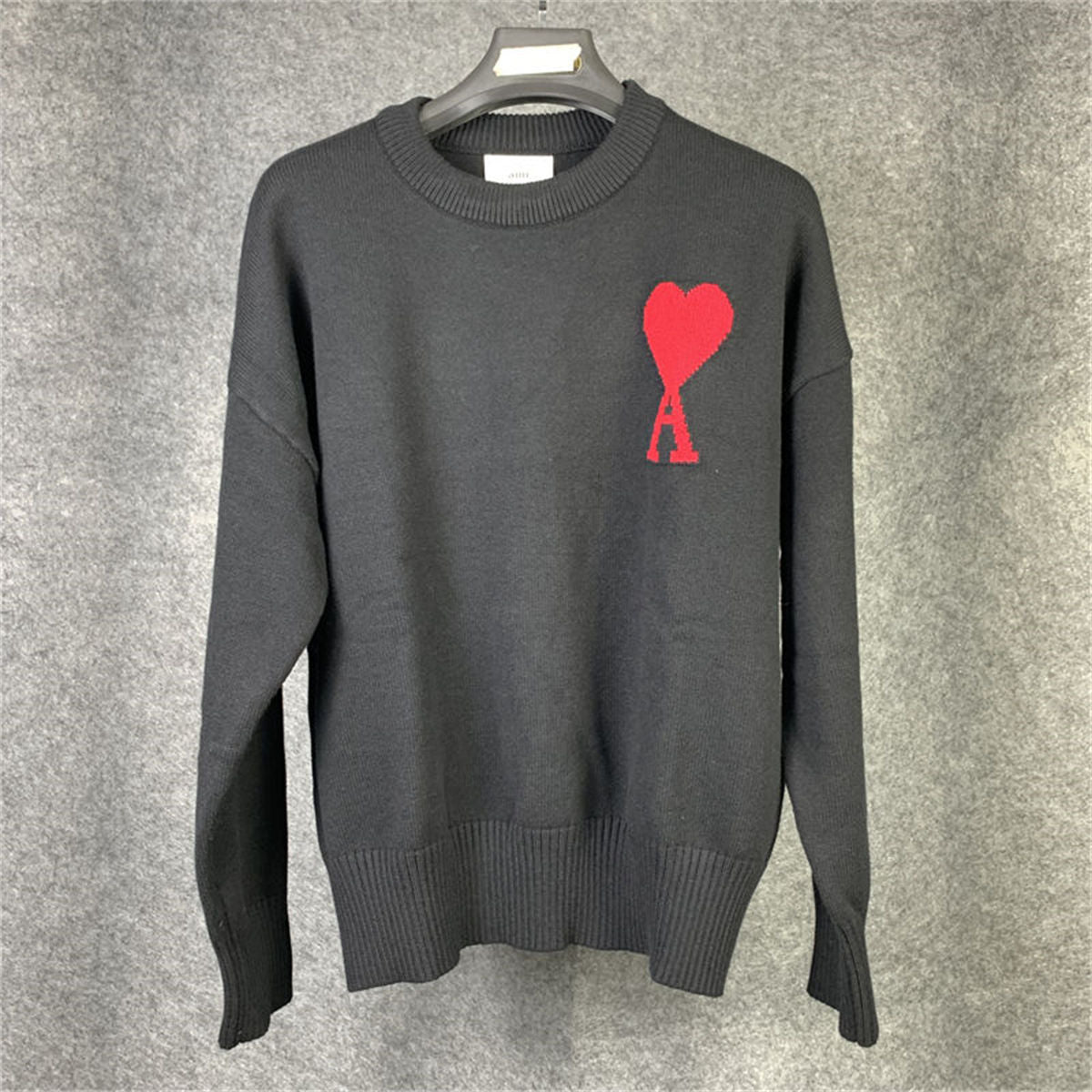 Ami Tonal Sweatshirt 'Black'