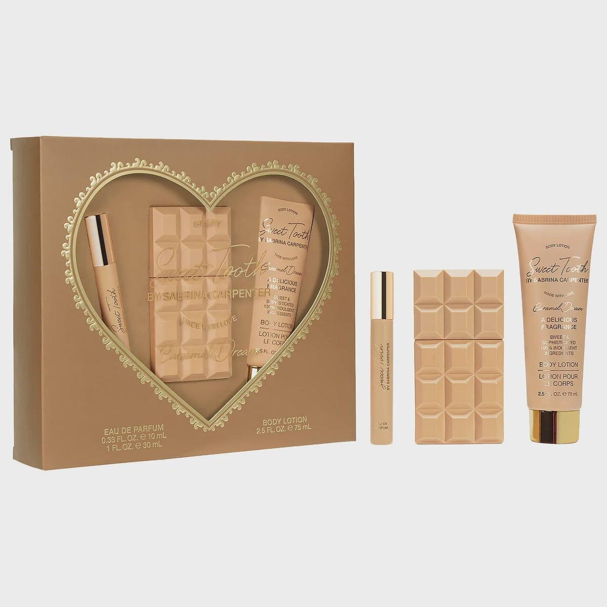 Sweet Tooth Caramel Dream Sabrina Carpenter 1oz EDP & .33oz & 2.5oz BL