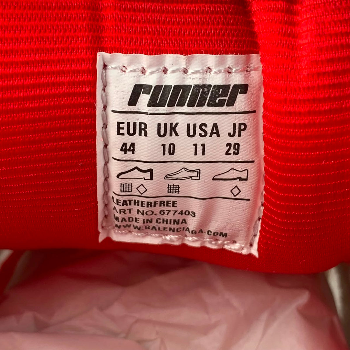Balenciaga Runner Sneaker 'White Red'
