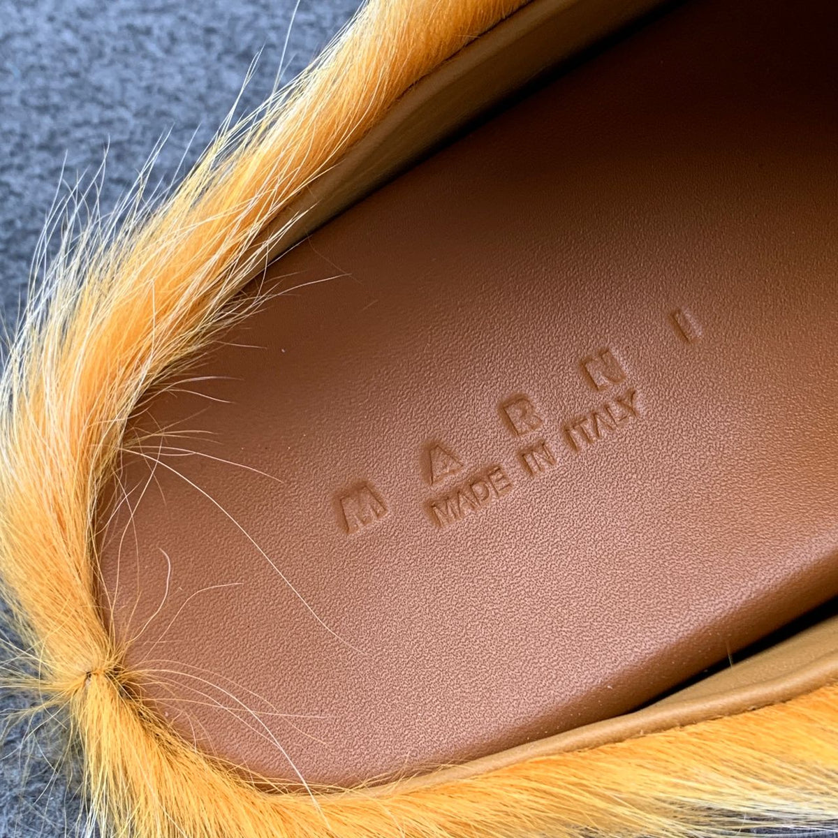Marni Fussbett Sabot 'Yellow'