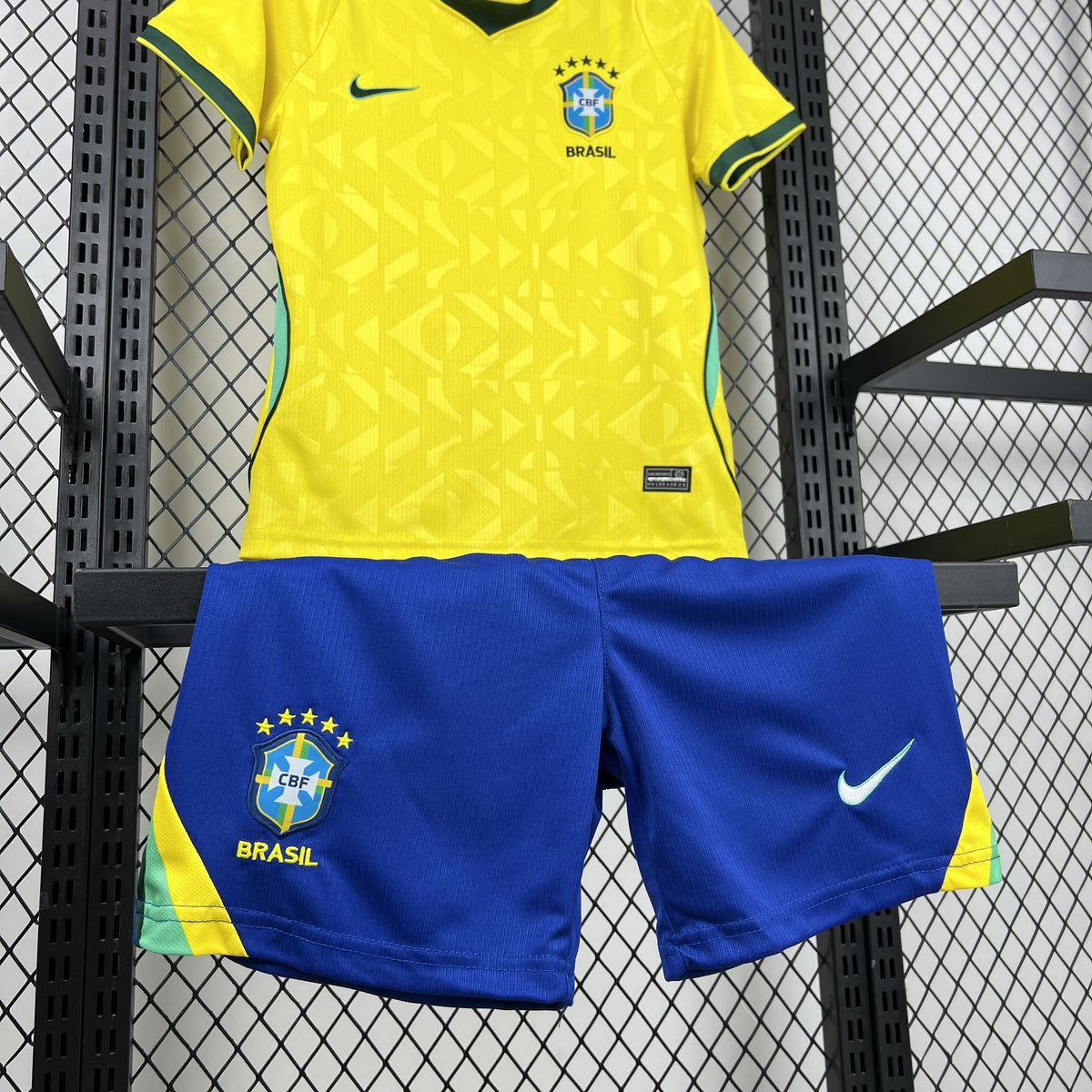 Brazil KIDS World Cup 2026 Home Kit (Please put your preferred number and name in the order note)