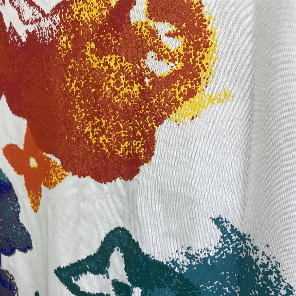 LV Watercolor Monogram T-Shirt 'White Multicolor'