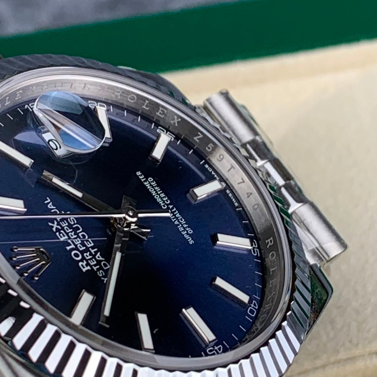 Blue & Stainless Steel 41MM Watch