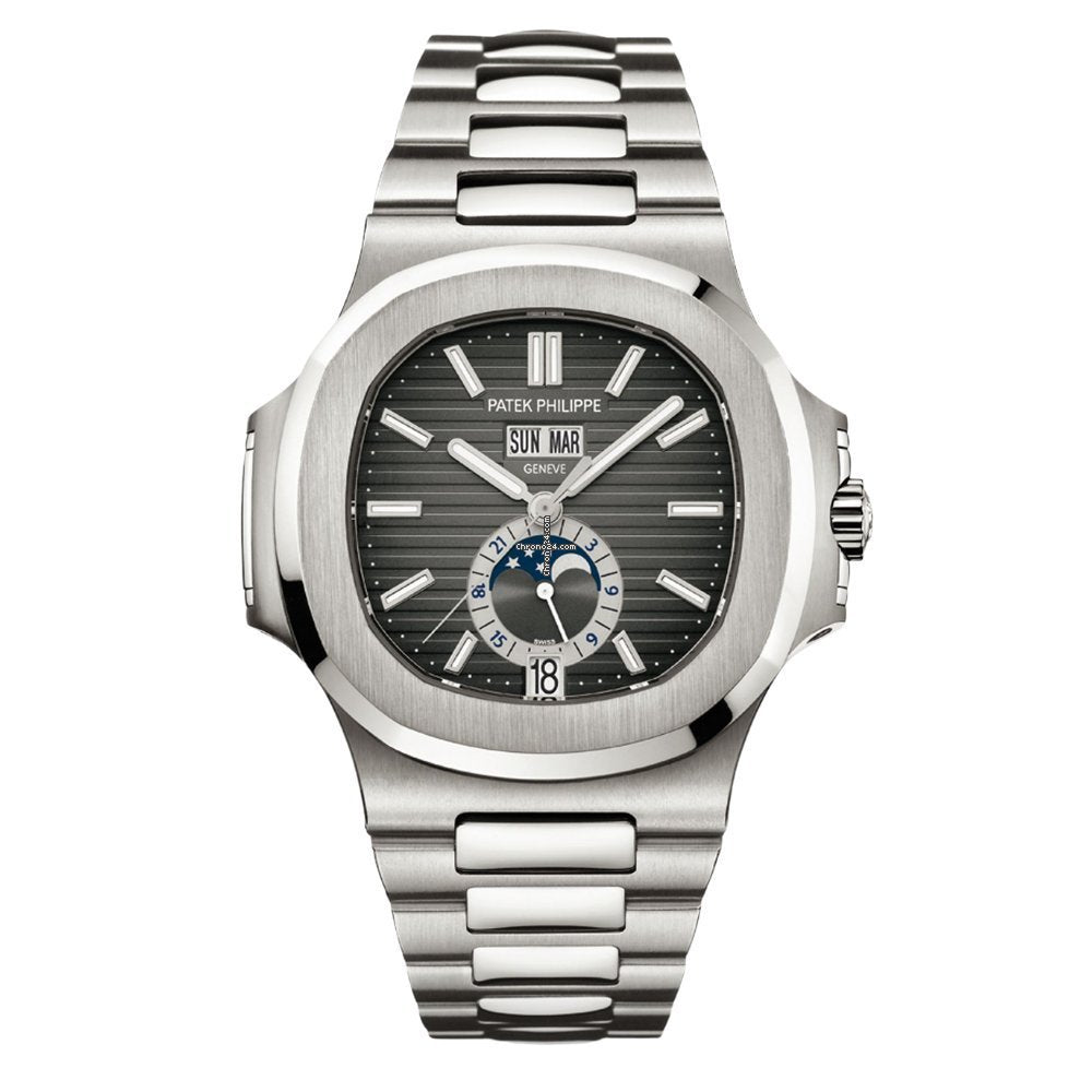 PP 2  Nautilus Annual Calendar Moon Phase Steel