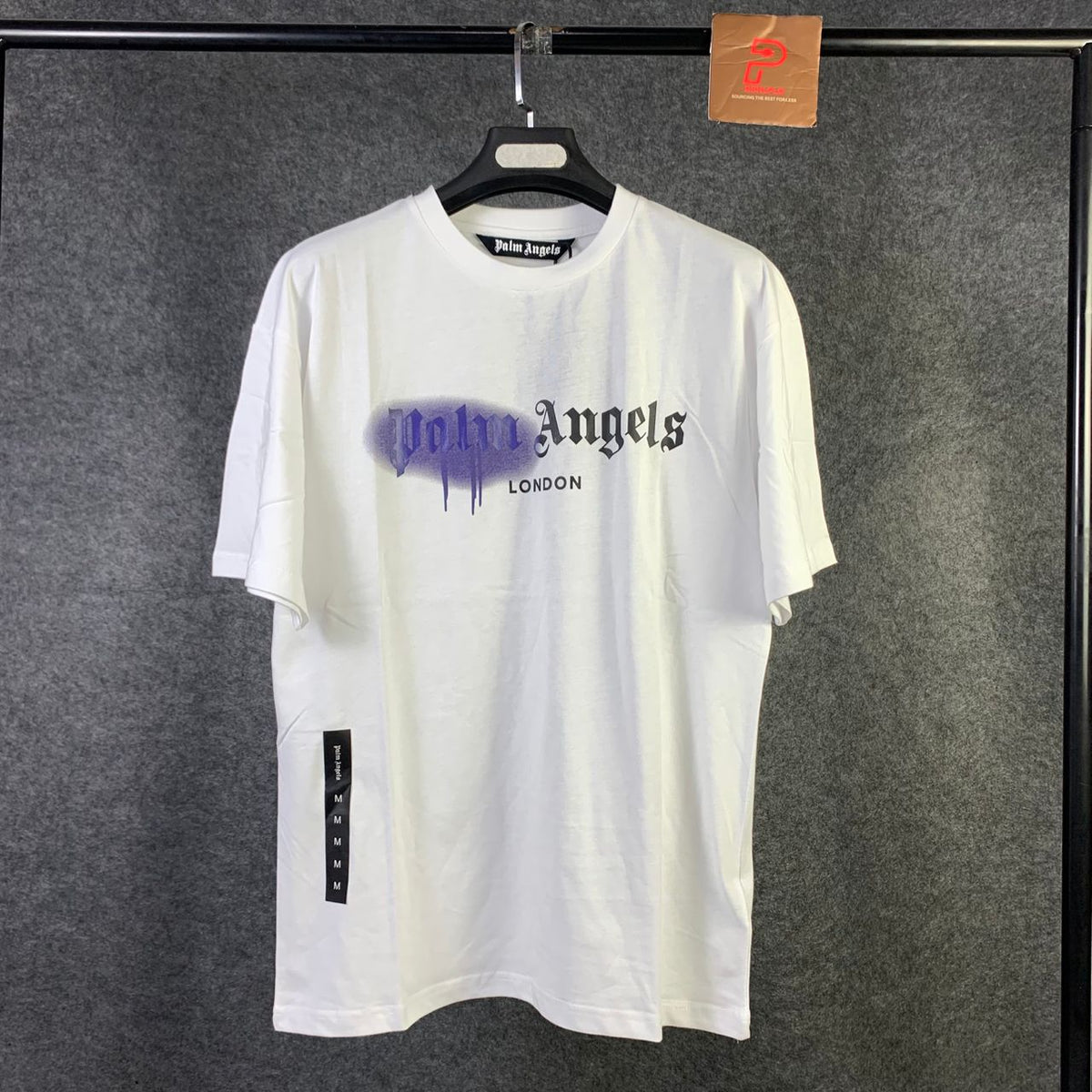 Palm Angels LONDON SPRAYED LOGO T-SHIRT 'WHITE'