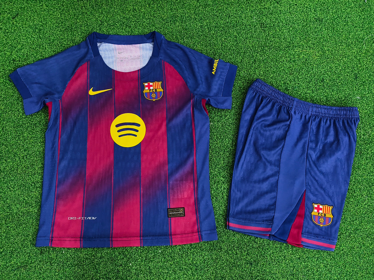 Barcelona KIDS Short Sleeve Home Kit 2026-2027  (Please put your preferred number and name in the order note)