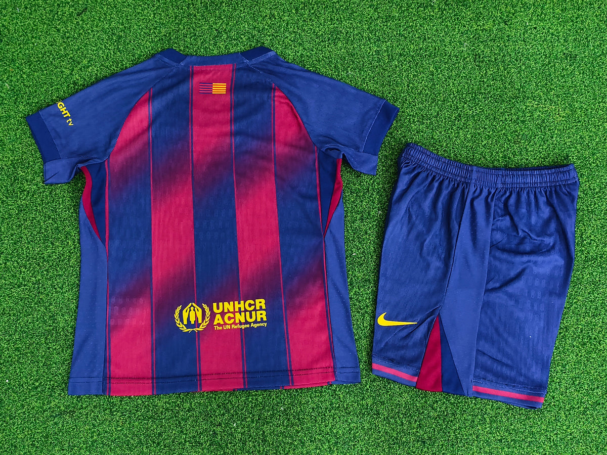 Barcelona KIDS Short Sleeve Home Kit 2026-2027  (Please put your preferred number and name in the order note)