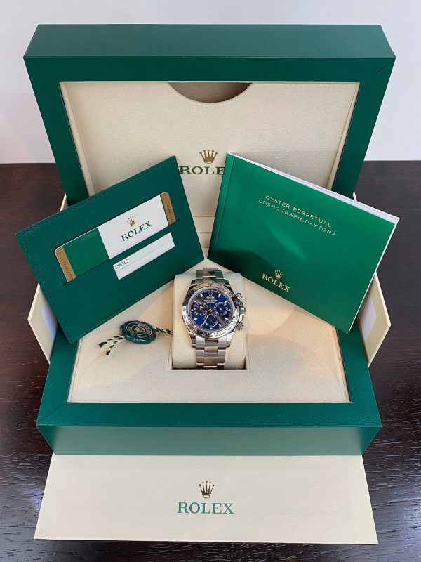 Daytona White Gold De Cadran Blue