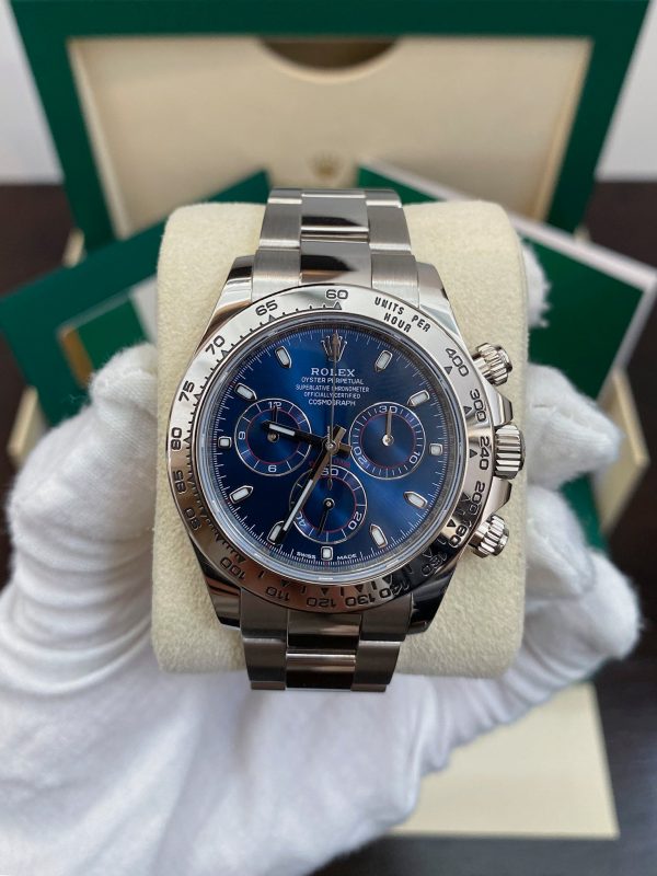 Daytona White Gold De Cadran Blue