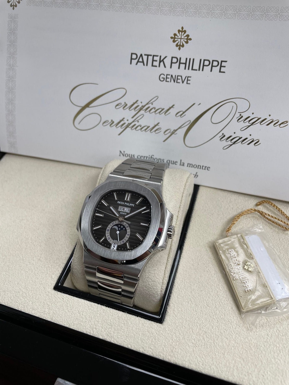 PP 2  Nautilus Annual Calendar Moon Phase Steel