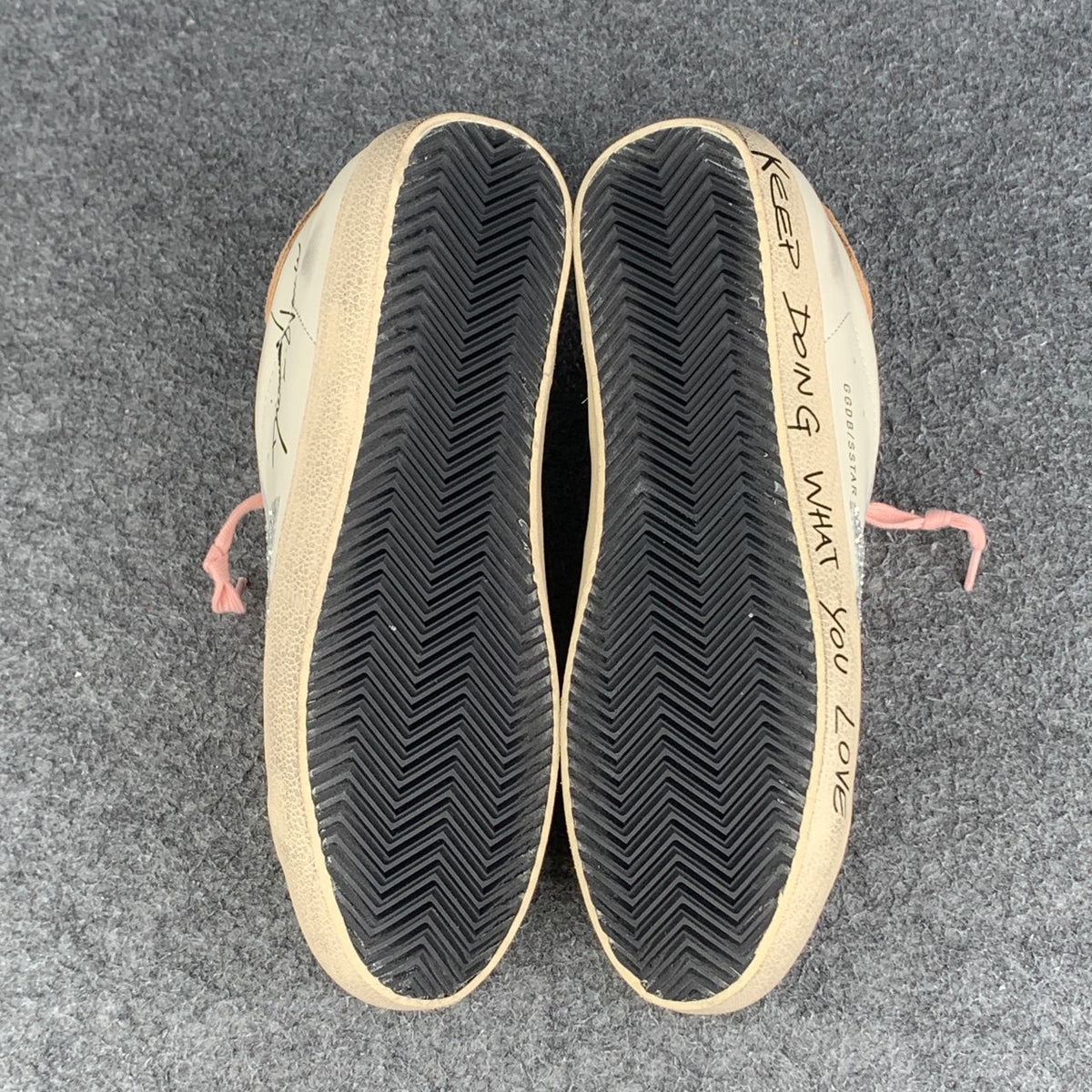 GOLDEN GOOSE Wmns Superstar Doing What You Love Pink Tab Sneaker (takes 8-14 days to customise)