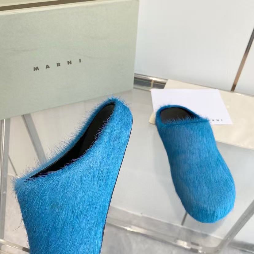 Marni Fussbett Sabot 'Mineral Blue'