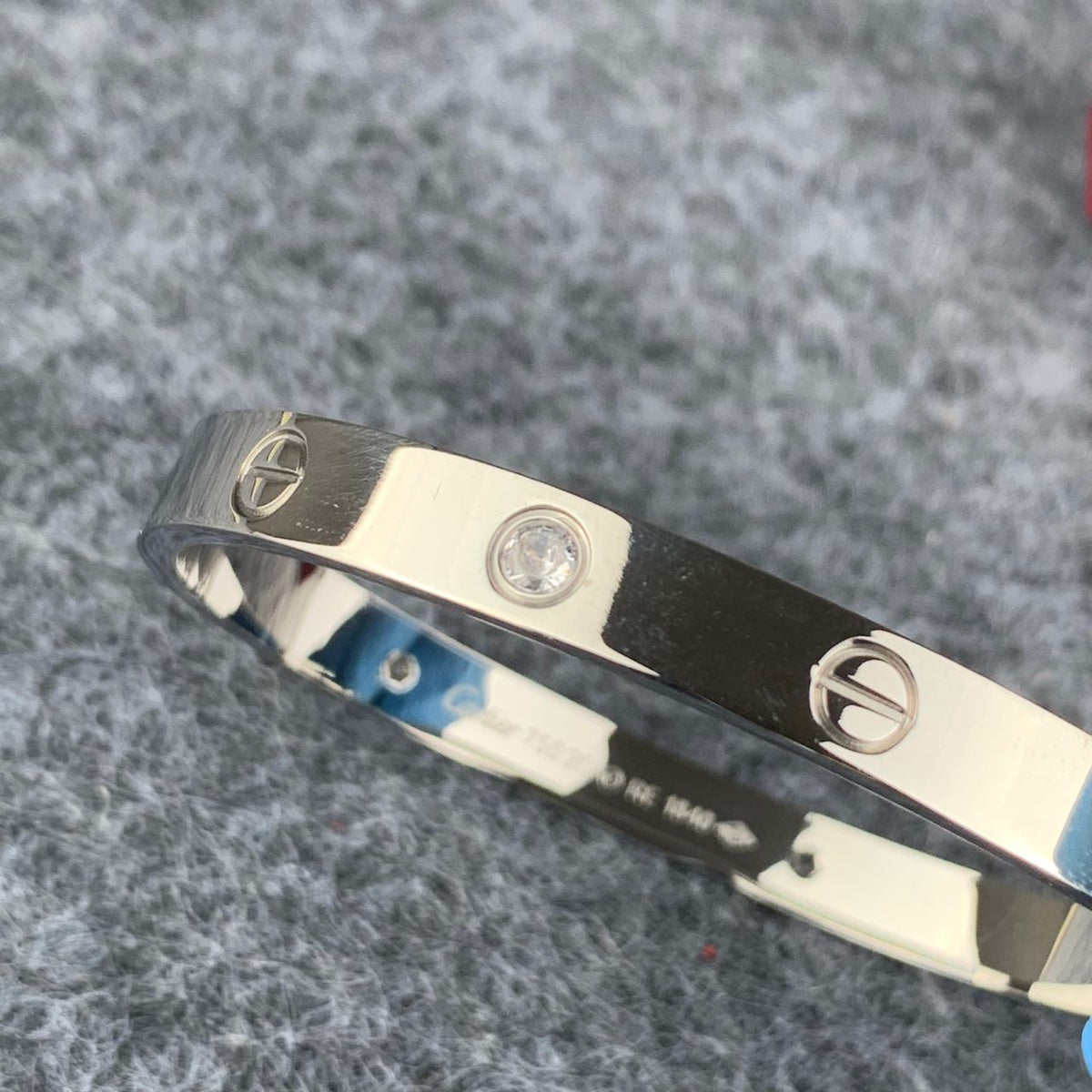 Love Bracelet with Half Diamond Setting