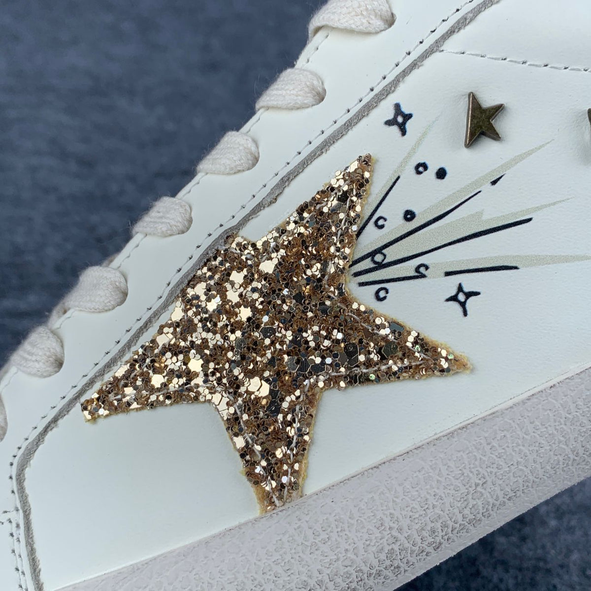 Golden Goose Meet Me In London Sneakers With Gold Star (takes 5-12 days to customise)