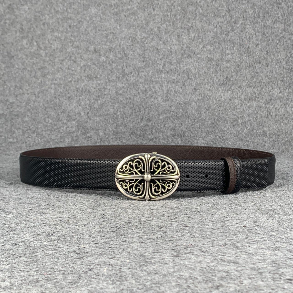 Chrome Hearts Oval Cross Buckle Belt