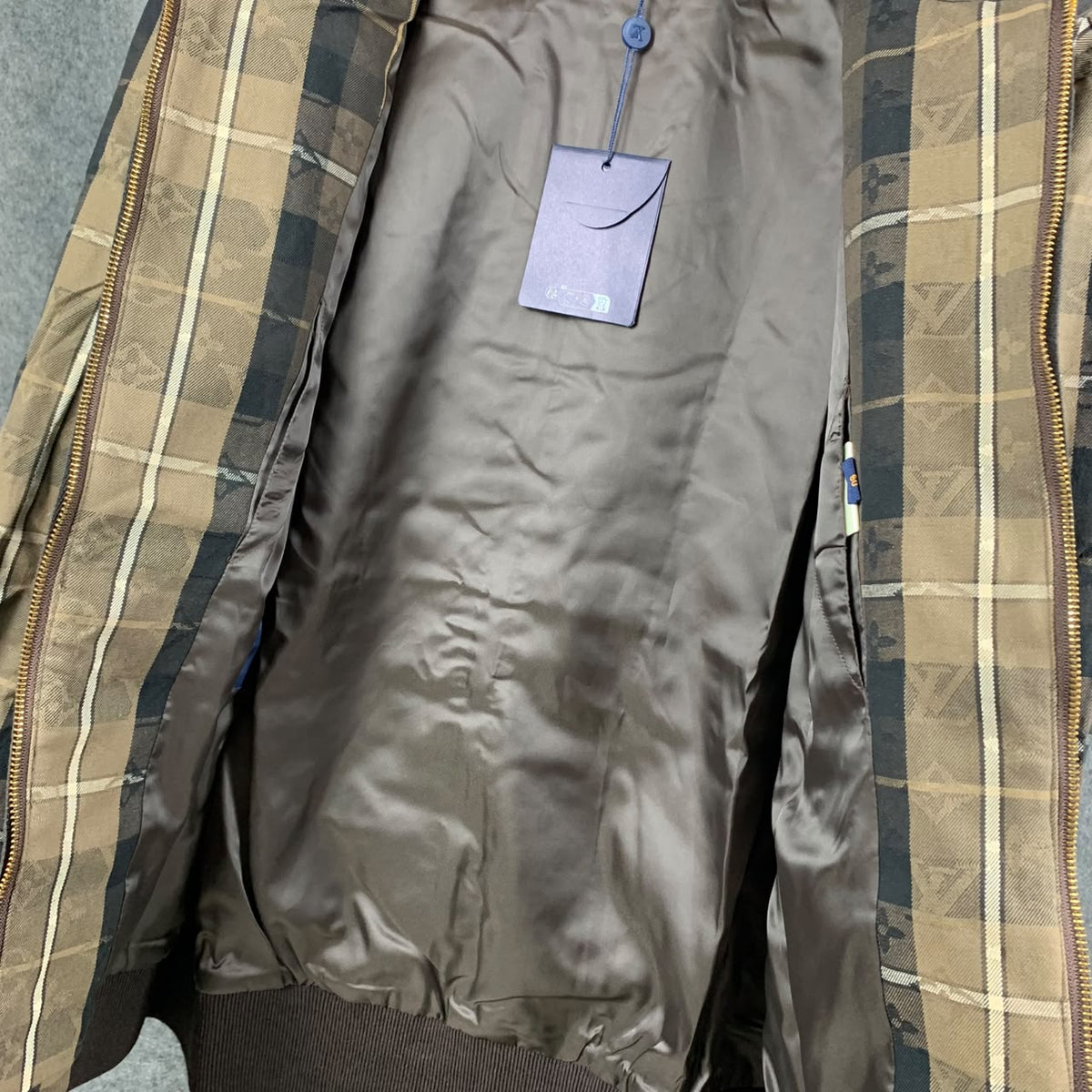 LV Louis Vuitton Tailored Hooded Blouson ‘Brown Beige’