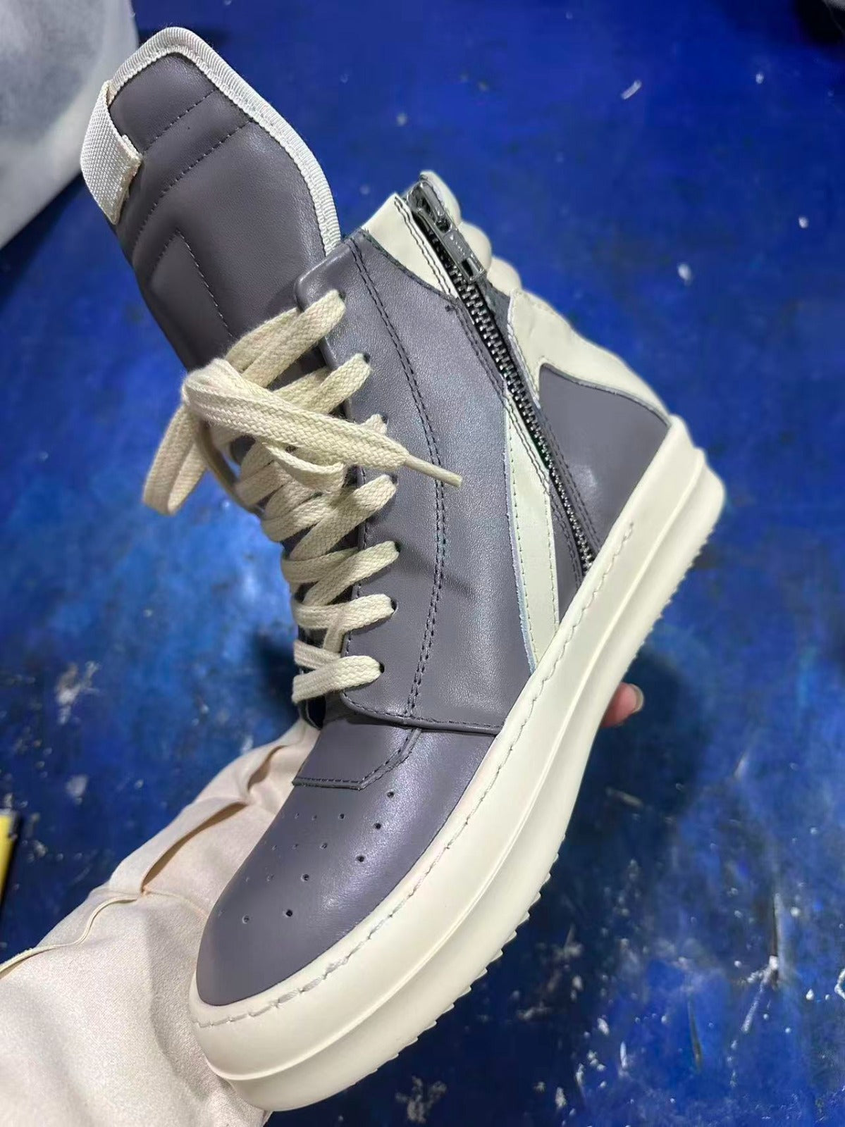 Rick Owens Geobasket High 'Washed Indigo'