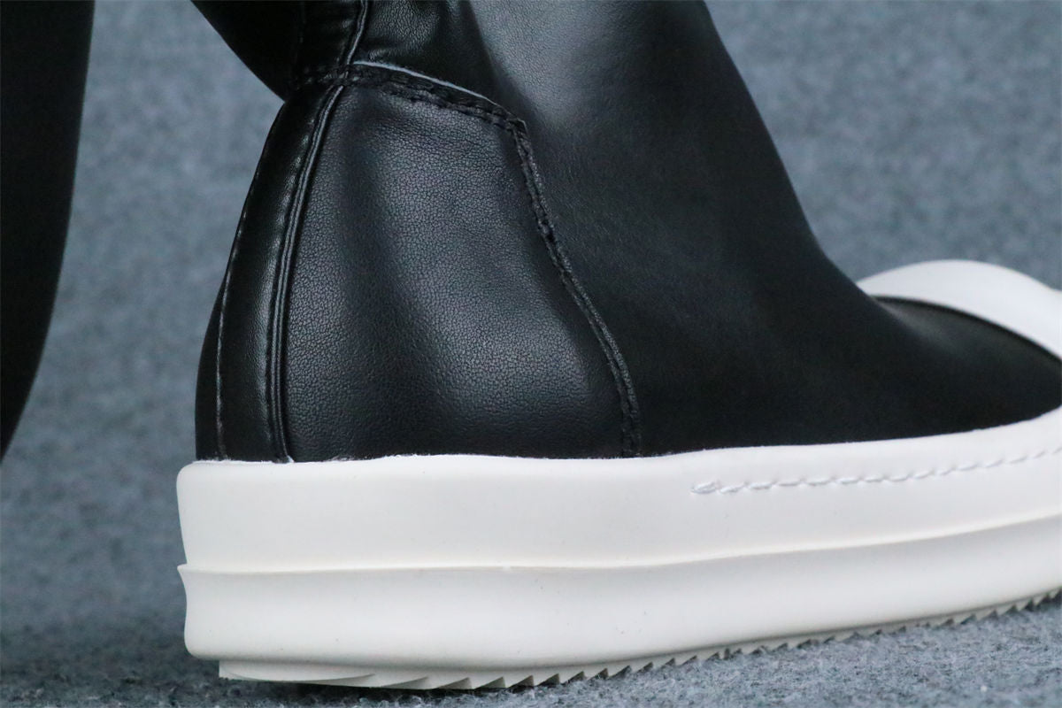 Rick Owens Wmns DRKSHDW Abstract Stockings Boot 'Black Milk'