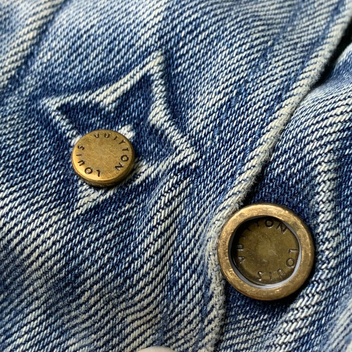 LV Washed Denim Workwear Shirt & LV Denim Carpenter Shorts)