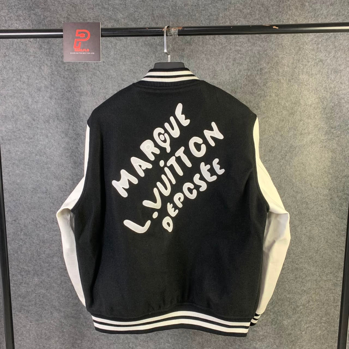 LV Marque Déposée Varsity Jacket 'Black White'