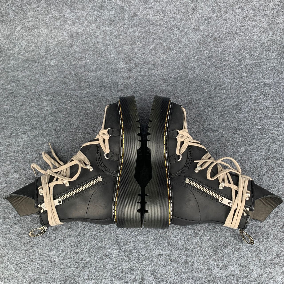 Dr. Martens x Rick Owens Wmns DRKSHDW 1460 Quad Sole Megalace Boot 'Black'