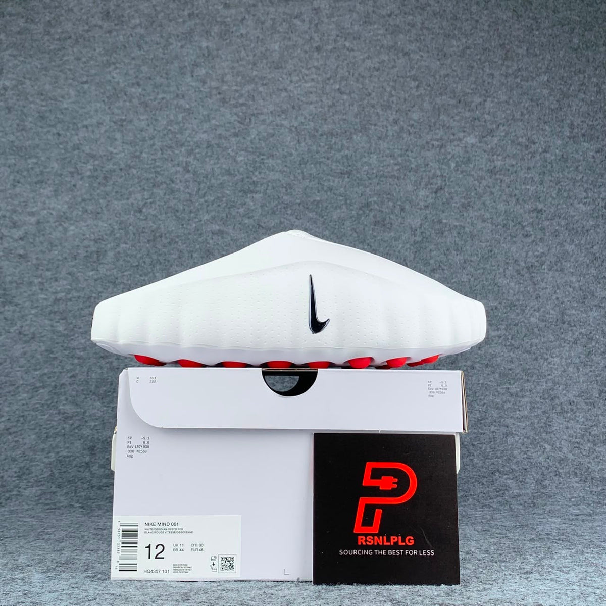 Nike Mind 001 'White Speed Red' (We recommend sizing up)