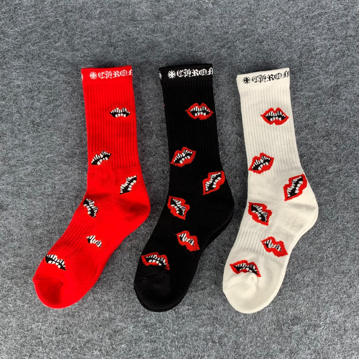 Chrome Hearts 3-Pack Chomper Socks 'Multicolor'