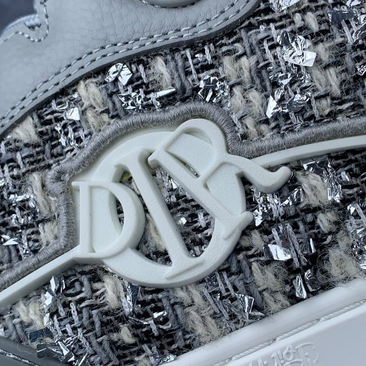 Dior B9S Skater Sneakers 'Grey Tweed Suede'