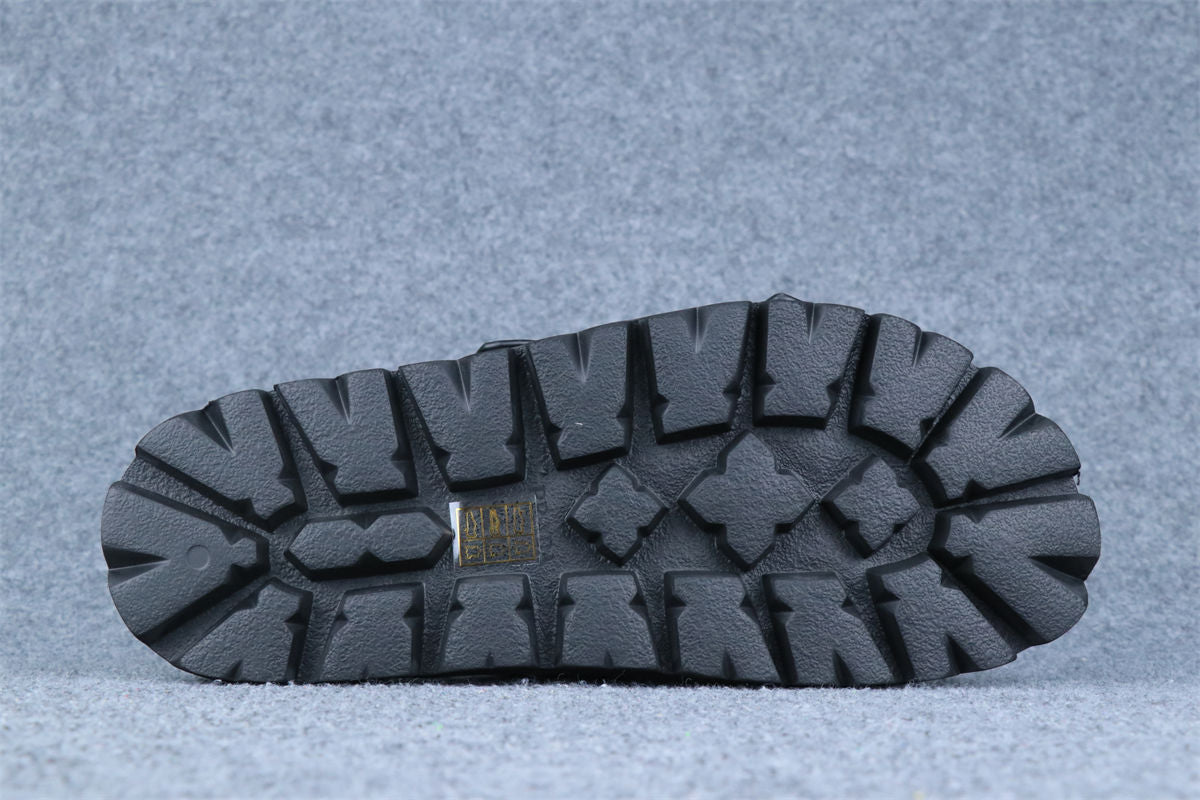 Prada Leather Dual-Buckle Slide Sandals