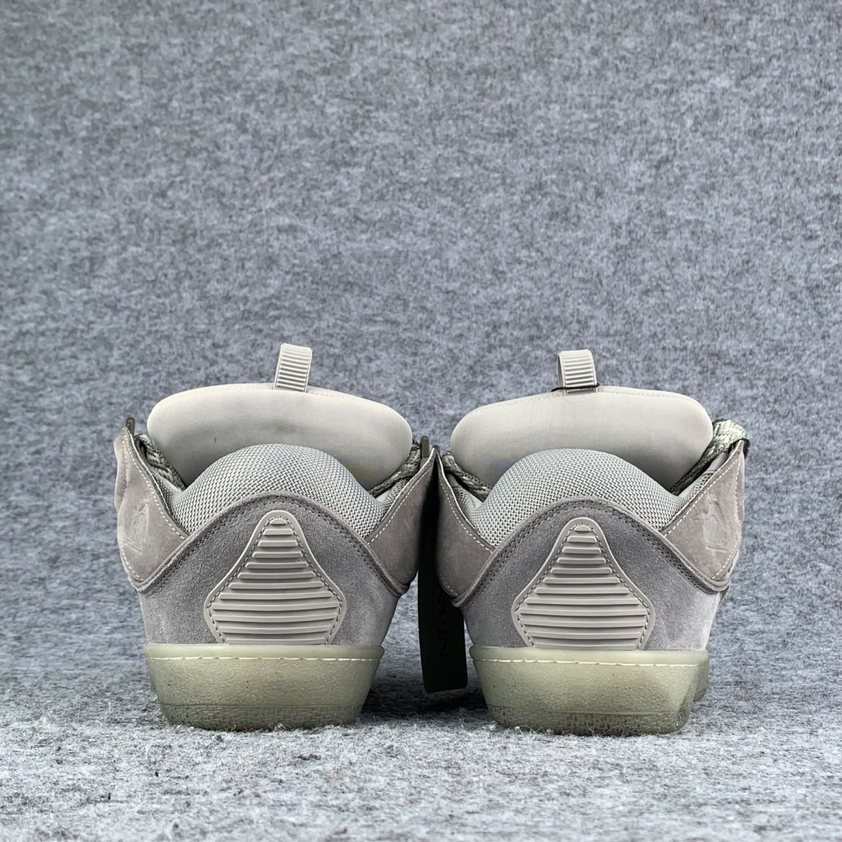 Lanvin Curb Sneakers 'Speckled Effect - Light Grey'