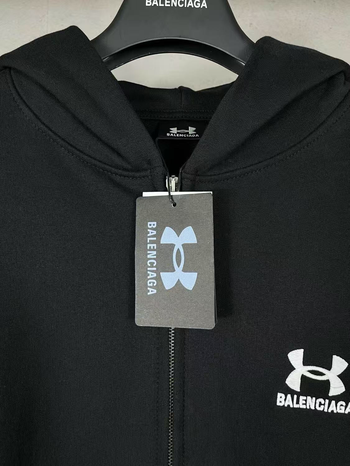 Balenciaga x Under Armour Zip-Up Hoodie ‘Black’