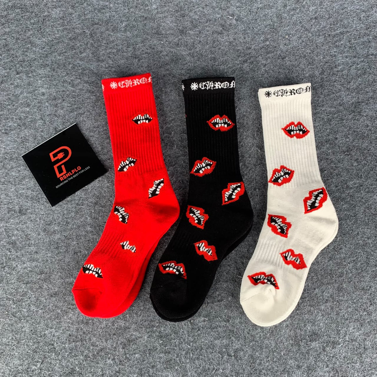 Chrome Hearts 3-Pack Chomper Socks 'Multicolor'