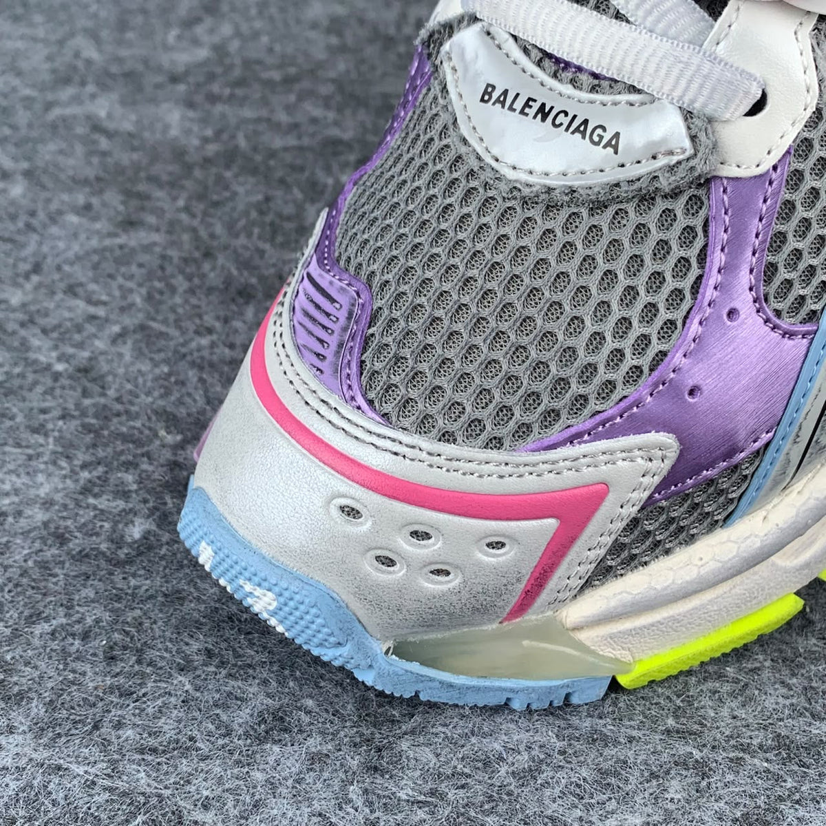 Balenciaga Runner Sneaker 'Grey Light Purple Neon Yellow'