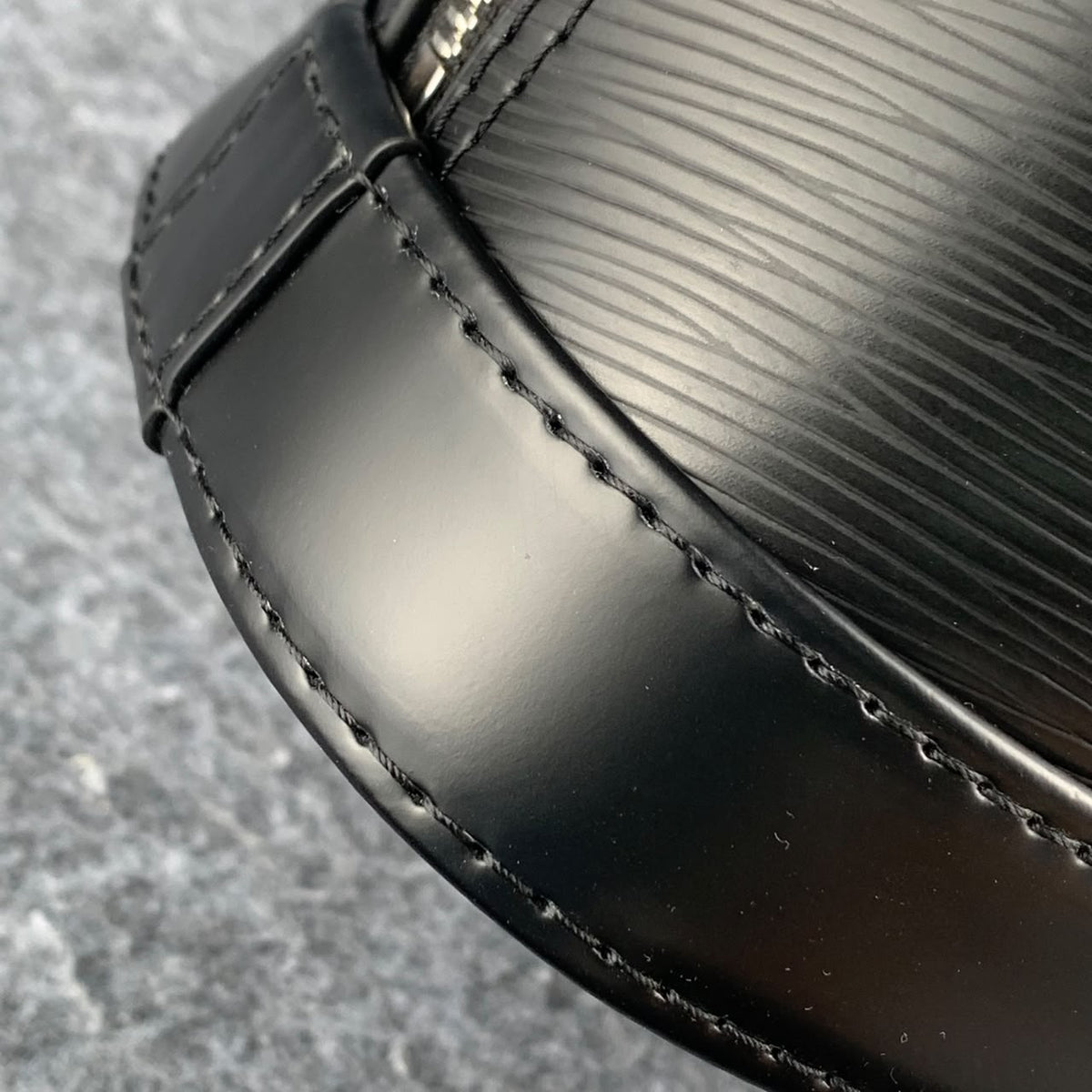 LV Alma BB in Black Epi Leather