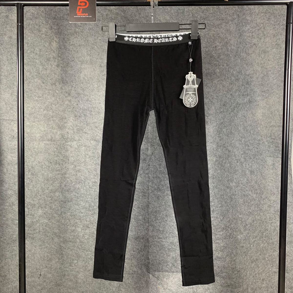 Chrome Hearts Black Horseshoe Logo Stretch Leggings ‘Black’