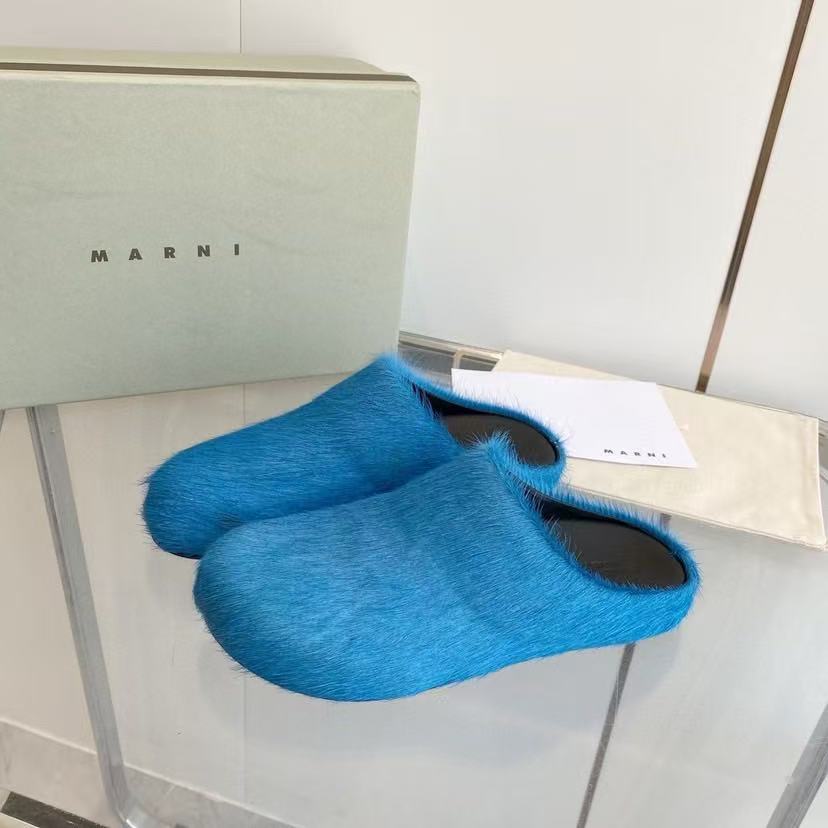 Marni Fussbett Sabot 'Mineral Blue'