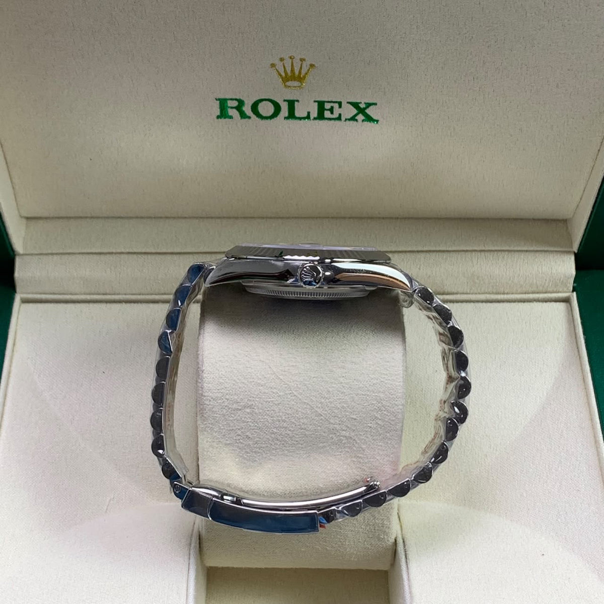 Rhodium Gray & Diamond 41MM Watch