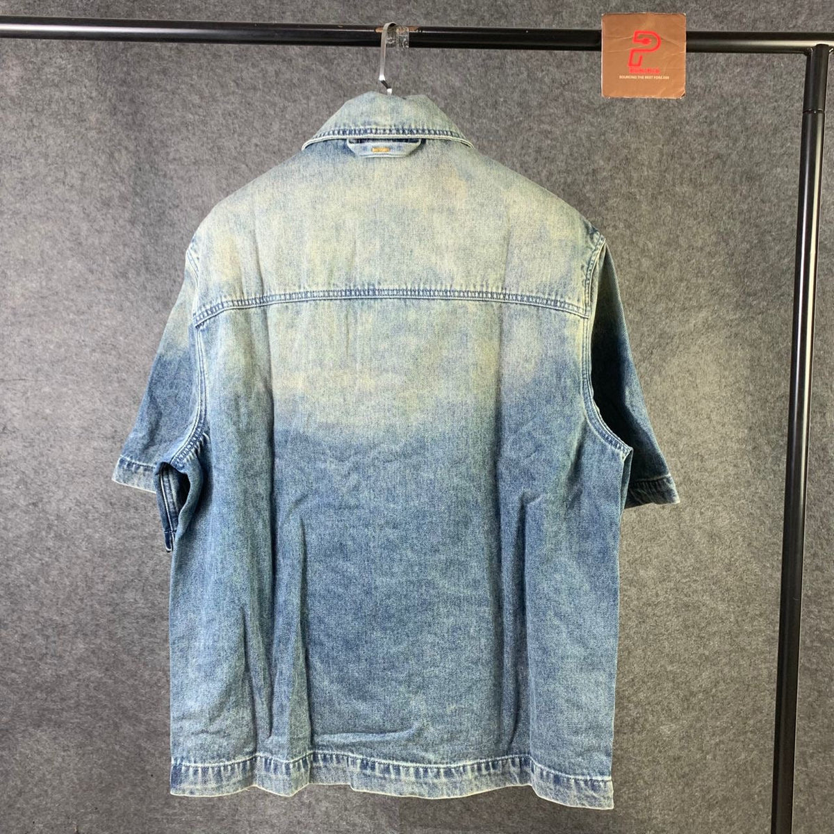 LV Washed Denim Workwear Shirt & LV Denim Carpenter Shorts)