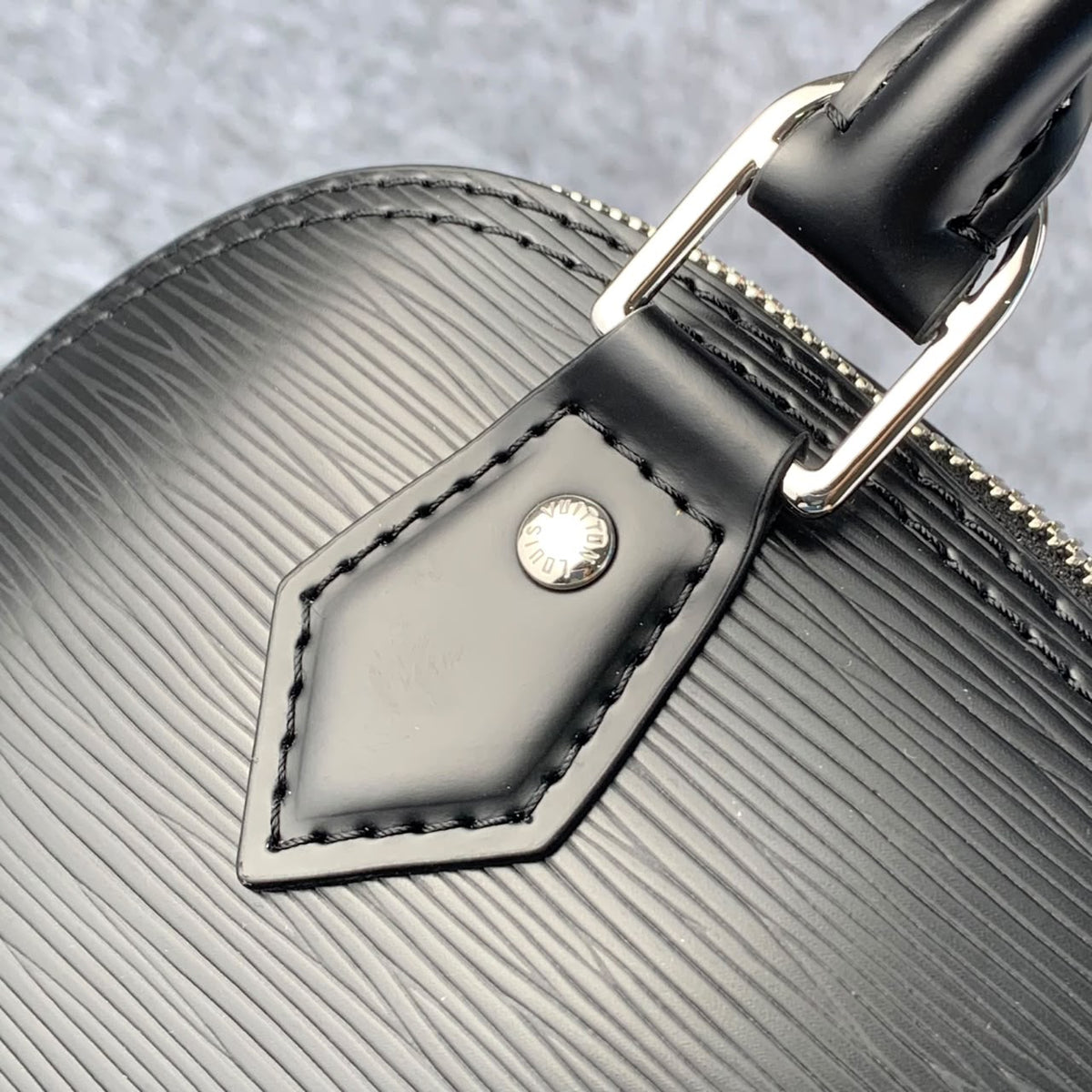 LV Alma BB in Black Epi Leather