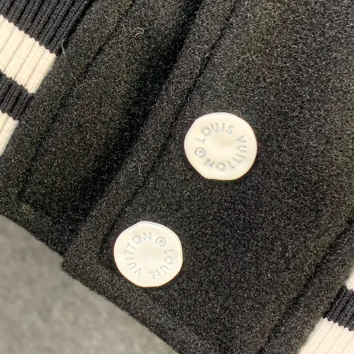 LV Marque Déposée Varsity Jacket 'Black White'