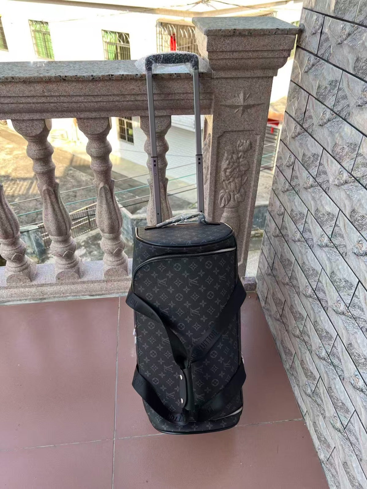 LV Horizon Soft 55 Duffle Suitcase ‘Monogram Eclipse’