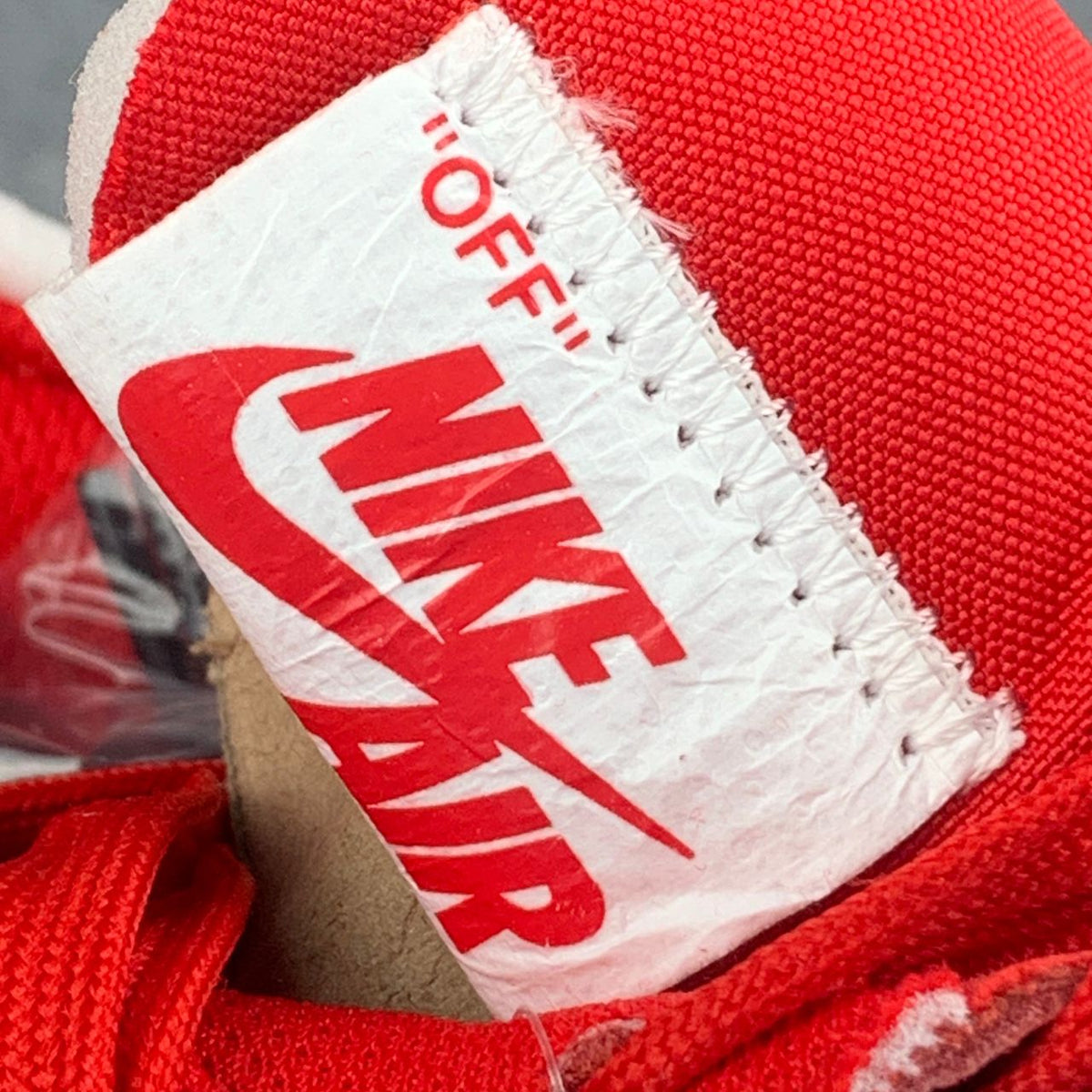 Off-White x Nike Air Force 1 “Crimson” (Sample)