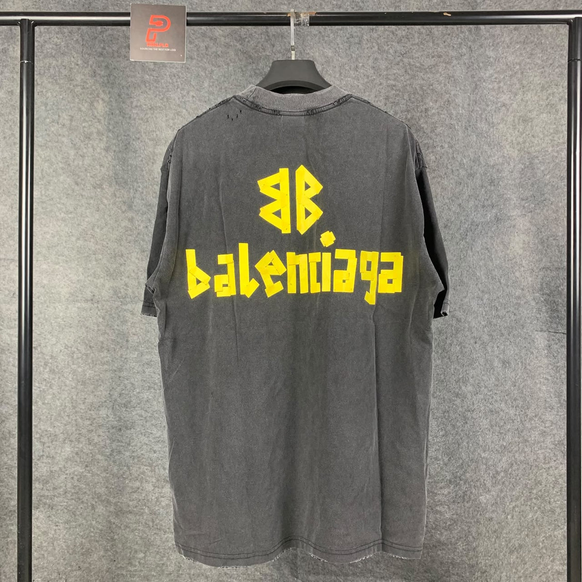 Balenciaga Tape Medium-Fit T-Shirt ‘Black’