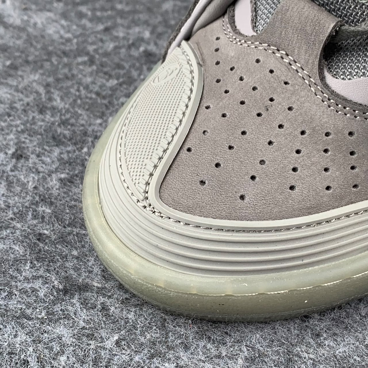 Lanvin Curb Sneakers 'Speckled Effect - Light Grey'
