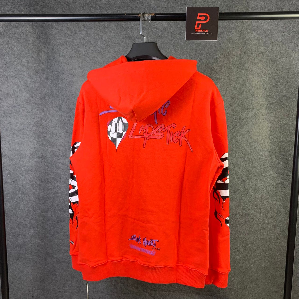 Chrome Hearts Matty Boy Sadistic Lipstick Hoodie 'Red/Orange'