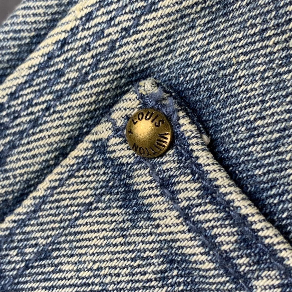 LV Washed Denim Workwear Shirt & LV Denim Carpenter Shorts)