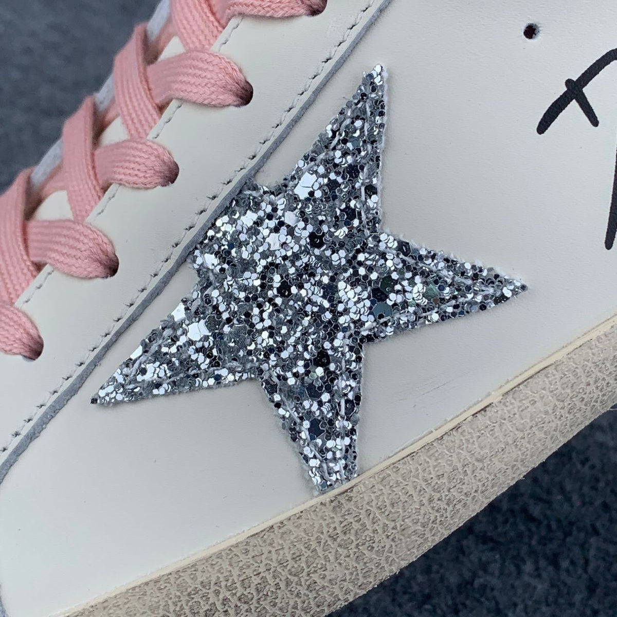 GOLDEN GOOSE Wmns Superstar Doing What You Love Pink Tab Sneaker (takes 8-14 days to customise)