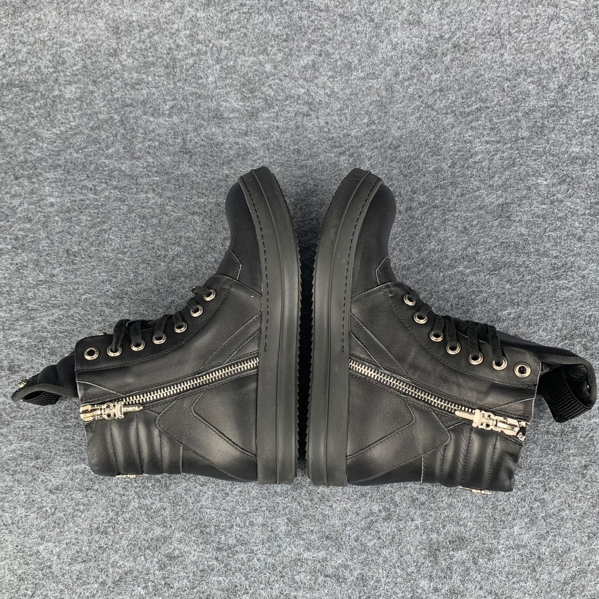 Chrome Hearts x Rick Owens Geobasket High 'Black’