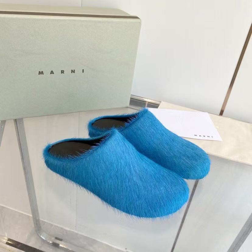 Marni Fussbett Sabot 'Mineral Blue'