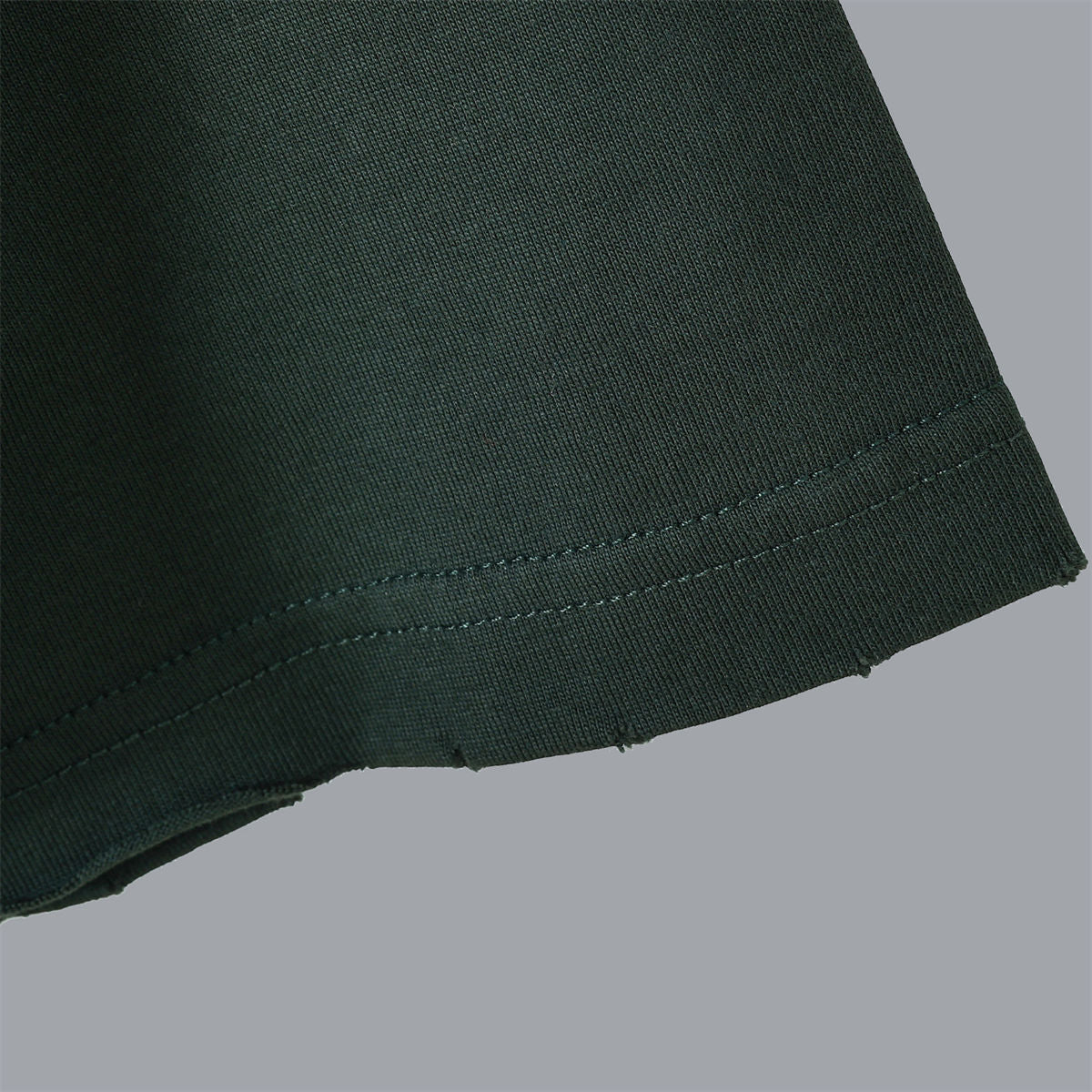 Balenciaga Caps Destroyed Flatground T-Shirt in Green